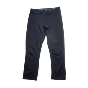 Nike Women's Black Dri-Fit Run Fast Live Fearless Capri Leggings - S